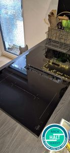 Nach der Reinigung, Kratzer bereits vorhanden